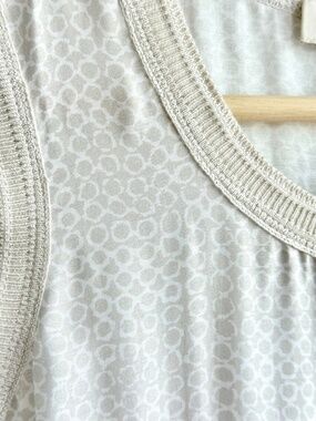 Silk Blend Neutral Tank Small Minimalist Gray Beige Cami Small NWT